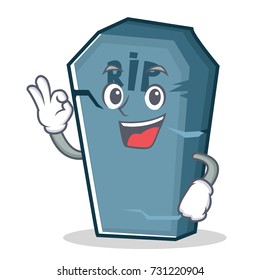 Okay tombstone character cartoon object