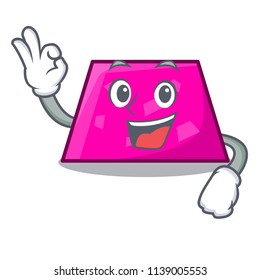 Okay trapezoid character cartoon style