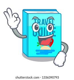 Okay Travel Guide Book Isolated In Cartoon