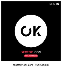Okay Vector Icon Illustration
