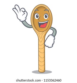 Okay wooden spoon character cartoon