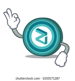 Okay Zilliqa coin character cartoon