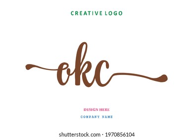 OKC lettering logo is simple, easy to understand and authoritative