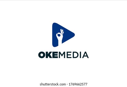 Oke Media Logo Vector Templates Design
