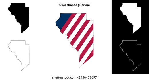 Mapa del condado de Okeechobee (Florida)