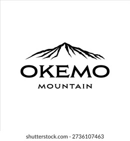 Okemo mountain logo with masculine style design