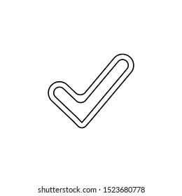 Okey icon. Web accept symbol