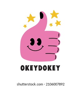 Okeydokey Affirmation Card With Hand