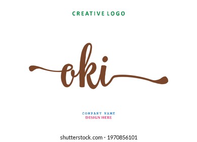 OKI lettering logo is simple, easy to understand and authoritative