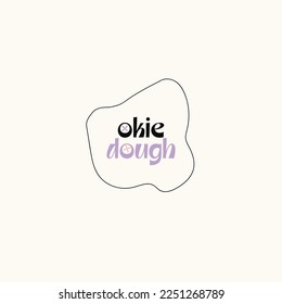 Okie Teig Logo Design Grafik Typografie Design. Branding Retro-Logo, Restaurant-Branding. Grafisches Branding. Corporate Branding.