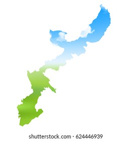 Okinawa Map landscape icon