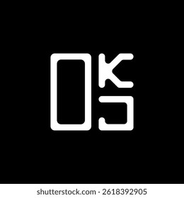 Diseño creativo del logotipo de la letra de OKJ con el gráfico del Vector, logotipo simple y moderno de OKJ. Diseño de alfabeto de lujo OKJ  