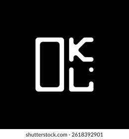 OKL letter logo creative design with vector graphic, OKL simple and modern logo. OKL luxurious alphabet design  