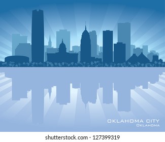 Oklahoma City skyline silhouette