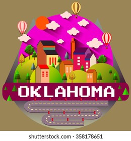 OKLAHOMA - City vector illustration