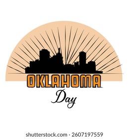 Oklahoma Day Sign and Badge Vector