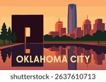 Oklahoma City’s National Memorial, a symbol of resilience, stands prominently amidst the city’s downtown, commemorating a pivotal moment in U.S. history.