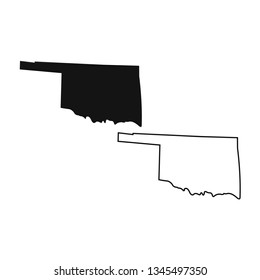 Oklahoma state america vector illustration