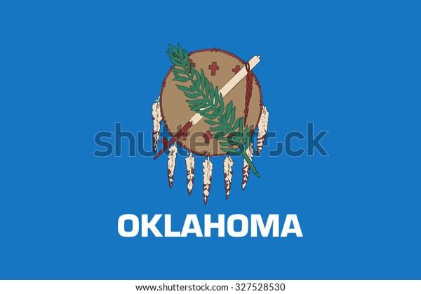 Oklahoma State Flag Stock Vector (Royalty Free) 327528530