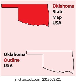 oklahoma state map of usa