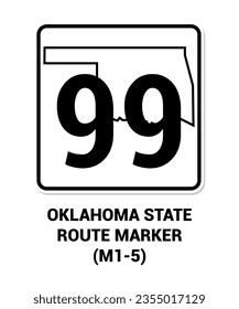 OKLAHOMA STATE ROUTE MARKER Guide sign US ROAD SYMBOL SIGN MUTCD