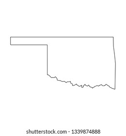 State Oklahoma Outline Images, Stock Photos & Vectors | Shutterstock