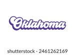 Oklahoma typography design for tshirt hoodie baseball cap jacket and other uses vector