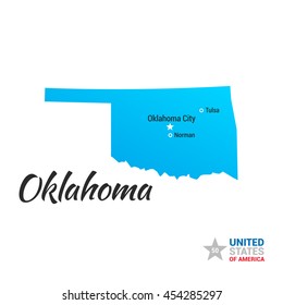 Oklahoma USA State Map