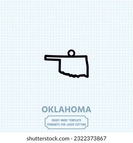 Oklahoma in your heart, Indiana on your pendant. Our laser-cut metal template captures the essence of Oklahoma's beauty. Unleash your creativity and craft a unique accessory that speaks volumes.