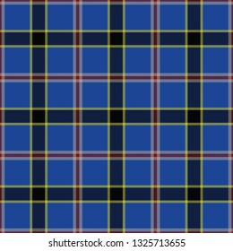 Oklahoma's Tartan. Seamless pattern for tartan of U.S. state Oklahoma for fabric, kilts, skirts, plaids. Frequent, small weaving. 