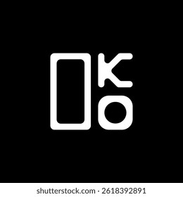 OKO letter logo creative design with vector graphic, OKO simple and modern logo. OKO luxurious alphabet design  