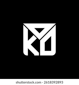 OKO letter logo creative design with vector graphic, OKO simple and modern logo. OKO luxurious alphabet design  