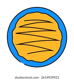 okonomiyaki japanese food line icon vector. okonomiyaki japanese food sign. isolated symbol illustration
