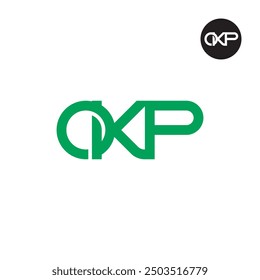 OKP Logo Letter Monogram Design