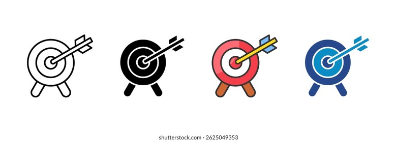 Okr Icon Set Colección de estilos múltiples