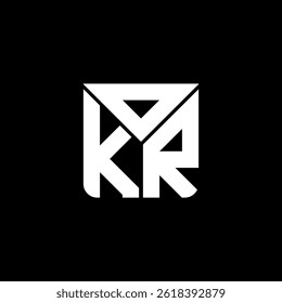 OKR letter logo creative design with vector graphic, OKR simple and modern logo. OKR luxurious alphabet design  