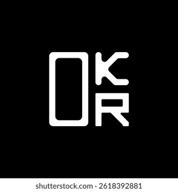 OKR letter logo creative design with vector graphic, OKR simple and modern logo. OKR luxurious alphabet design  