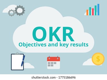 Okr Vector Objectives Key Results Concept Stock Vector (Royalty Free ...