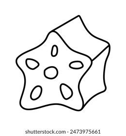 Okra al estilo garabato. Vector aislado sobre fondo blanco