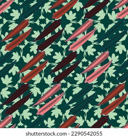 Okra seamless pattern. Design for kitchen wallpaper, planner, scrapbook, textiles and fabric print.