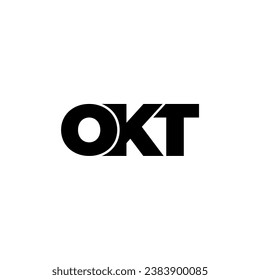 OKT initial letter monogram typography logo vector