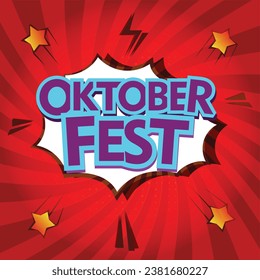 Oktober fest banner template design for web or social media.