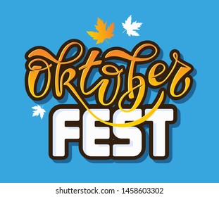 Oktober Fest Festival - cute hand drawn doodle lettering art poster banner