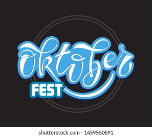 Oktober Fest Festival - cute hand drawn doodle lettering art poster banner