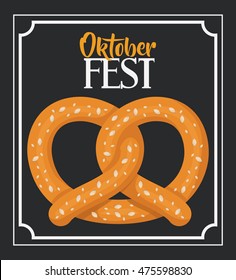 oktober fest invitation poster vector illustration design