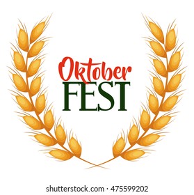 oktober fest invitation poster vector illustration design