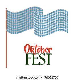 oktober fest invitation poster vector illustration design