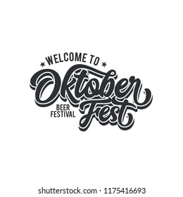 Oktober Festschrift, Oktober Festbanner-Logo, Vektorsymbol