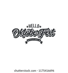 Oktober fest lettering, Oktober fest banner logotype vector icon