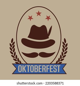 oktober fest logo vector design